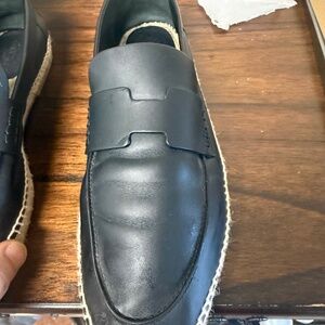 HERMES Mens Black Espadrilles.